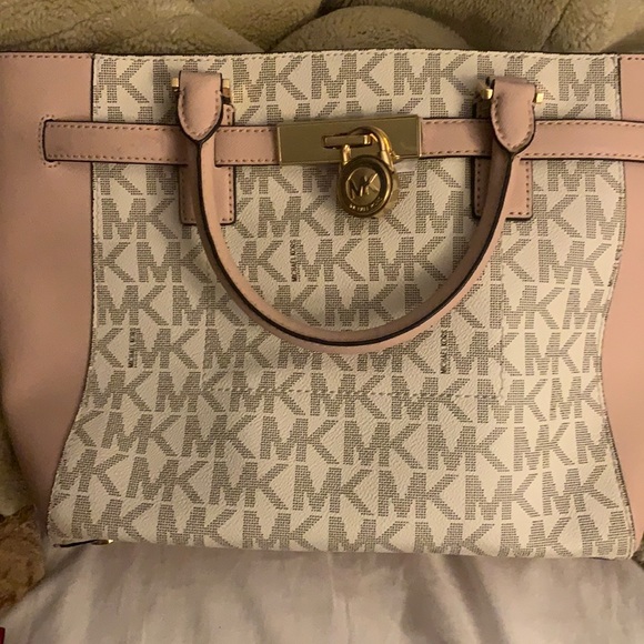 multi colored michael kors handbag